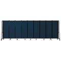 National Public Seating NPS Room Divider, 6' Height, 9 Sections, Blue RDB6-9PT04